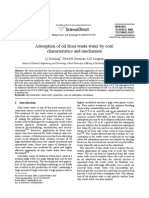 Adsorption of Oil From Waste Water by Coal PDF