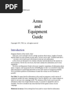 Arms and Equipment Guide