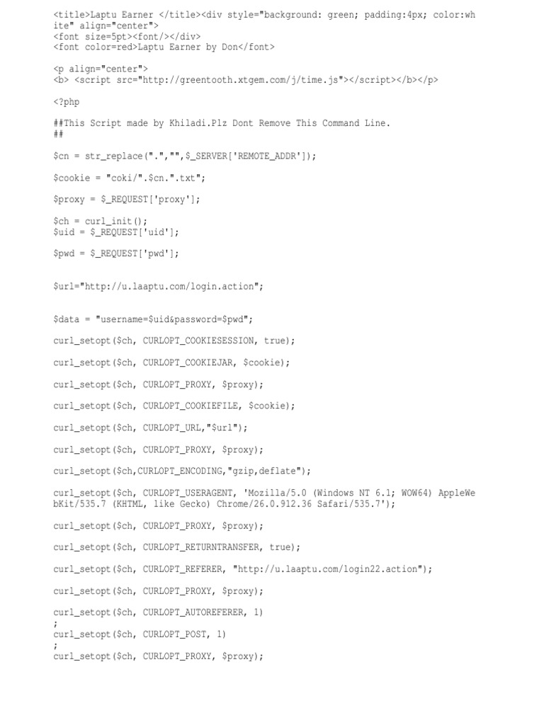 Laptucap Hypertext Web Development