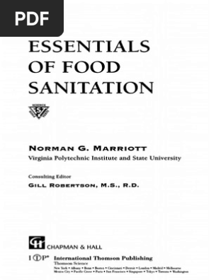 Essentials Of Food Sanitation Pdf Food Safety Foods