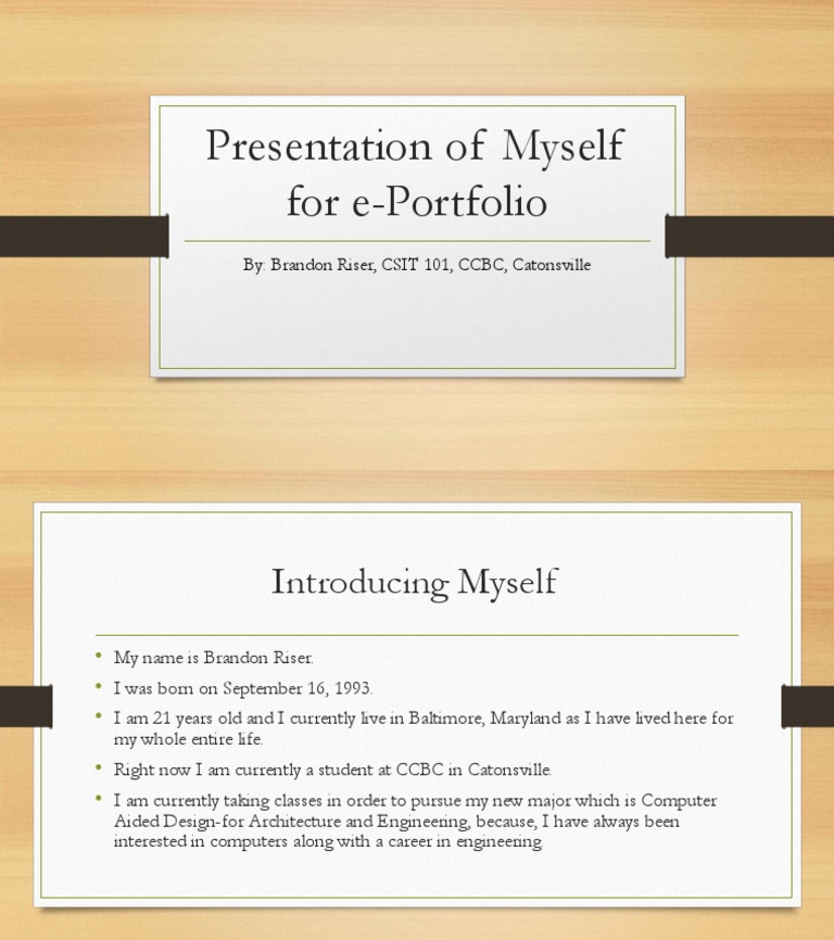 Brandon Riser's e-Portfolio Introduction | PDF | Computing | Computing ...