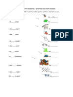 Demonstratives Questions and Short Answers