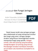 Struktur Dan Fungsi Jaringan Hewan