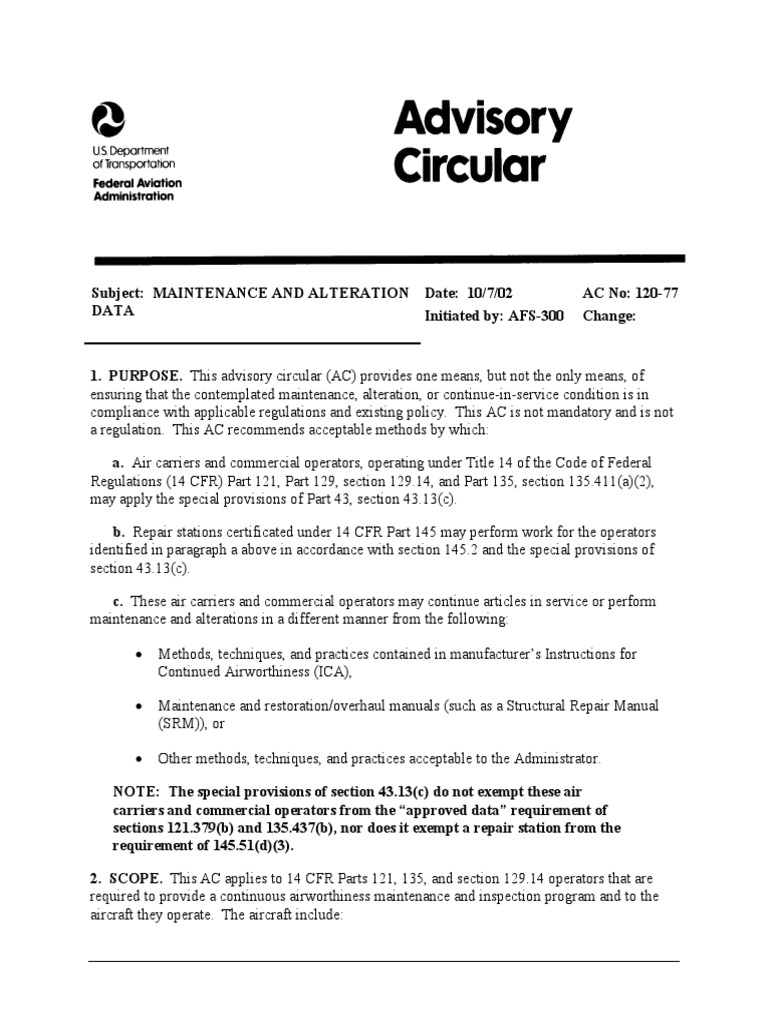Ac 120-77 PDF | PDF | Business