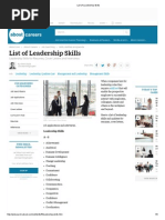 List of Leadership Skills