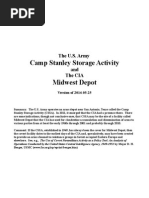 The U.S. Army Camp Stanley Storage Activity and The CIA Midwest Depot