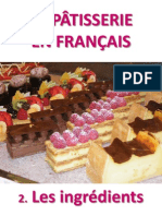 LA PATISSERIE EN FRANCAIS Les Ingredients PDF