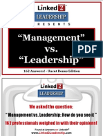 Management vs Leadership 