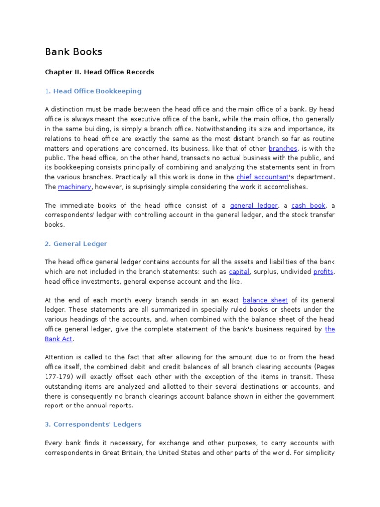 Bank Books List Debits And Credits Bookkeeping