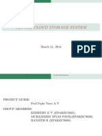 Secure Cloud Storage System: March 11, 2014