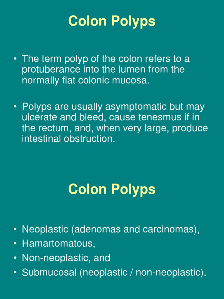 Understanding Colon Polyps: Types & Risks | PDF | Self-Improvement ...