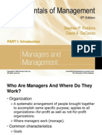 Managers and Management: PART I: Introduction