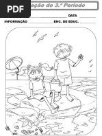 Fichas de Avaliação Do 3º Período - 4º Ano