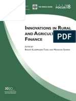 WB - Innovations in Agri Finance