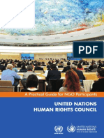 A Practical Guide for NGO Participants UNITED NATIONS HUMAN RIGHTS COUNCIL