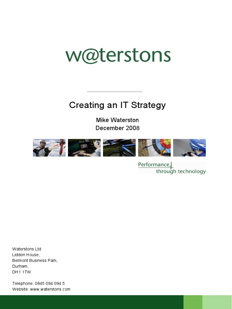 IT Strategy Development Guide | PDF | Strategic Management | Customer ...
