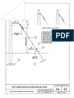 MV Pole Guy Wire Installation Diagram