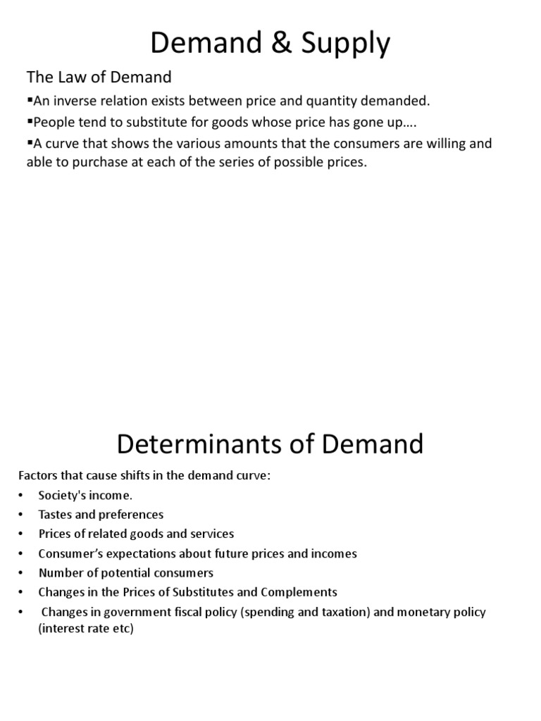 Demand and Supply Fundamentals Explained | PDF