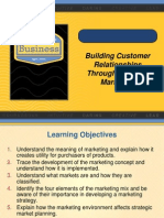Building Customer RelationshipsThrough Effective Marketing