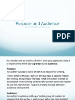 Purpose and Audience