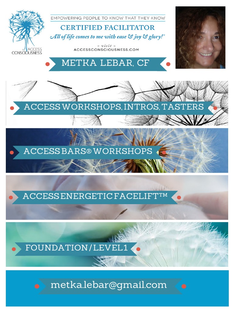 Metka Lebar Access Consciousness Workshops Pdf Nature
