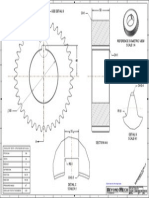 Spur Gear CAD Drawing