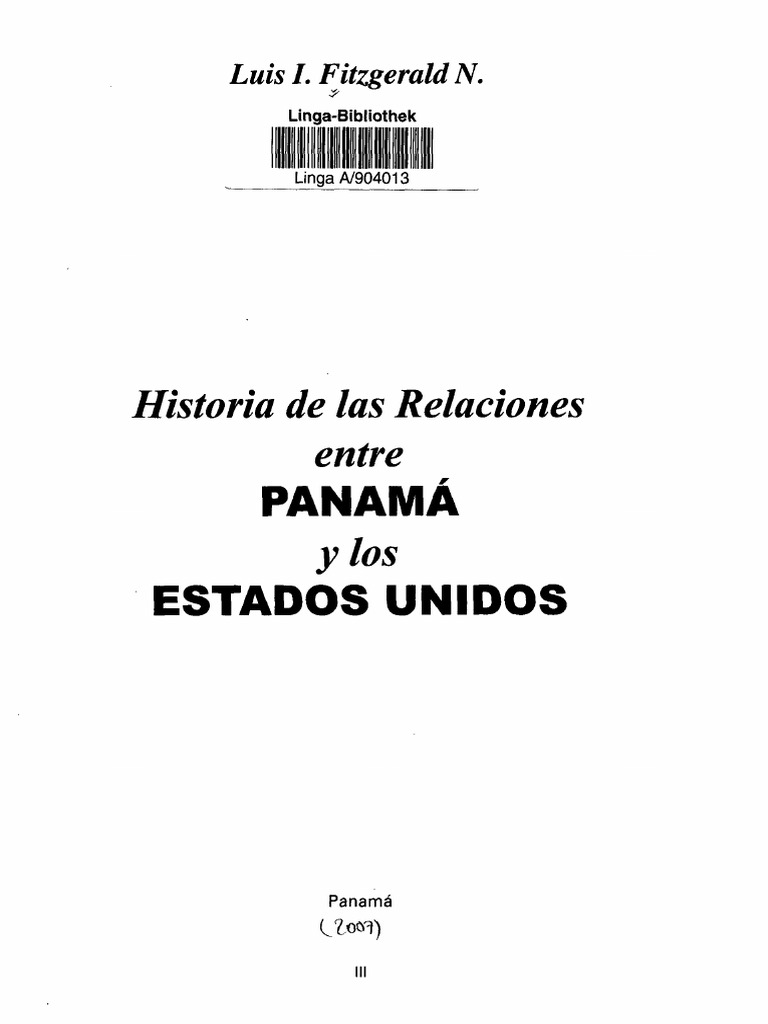 relaciones entre panama y estados unidos.pdf Panamá Los Estados Unidos