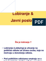 Javni Poslovi i Lobiranje