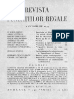 Rev Fundatiilor Regale - 1934 - 10, 1 Oct Revista Lunara de Literatura, Arta Si Cultura Generala