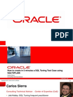 How To Create in 5 Minutes A SQL Tuning Test Case Using SQLTXPLAIN