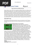 Egypt- Guide to Key Salafis and Groups