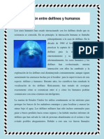 Relación Entre Delfines y Humanos PDF