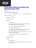Post Jokes Disini 31 - 40 | PDF | Fiksi Misteri, Thriller, & Kejahatan