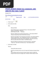 Post Jokes Disini 11 - 20 | PDF