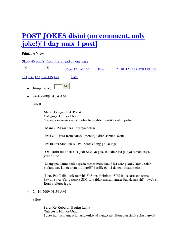 Post Jokes Disini 131 140 Pdf