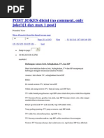 Post Jokes Disini 31 - 40 | PDF | Fiksi Misteri, Thriller, & Kejahatan