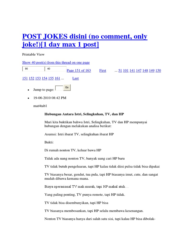 Post Jokes Disini 151 160