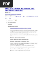 Post Jokes Disini 11 - 20 | PDF