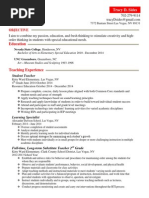 Tracy Sides Teaching Resume