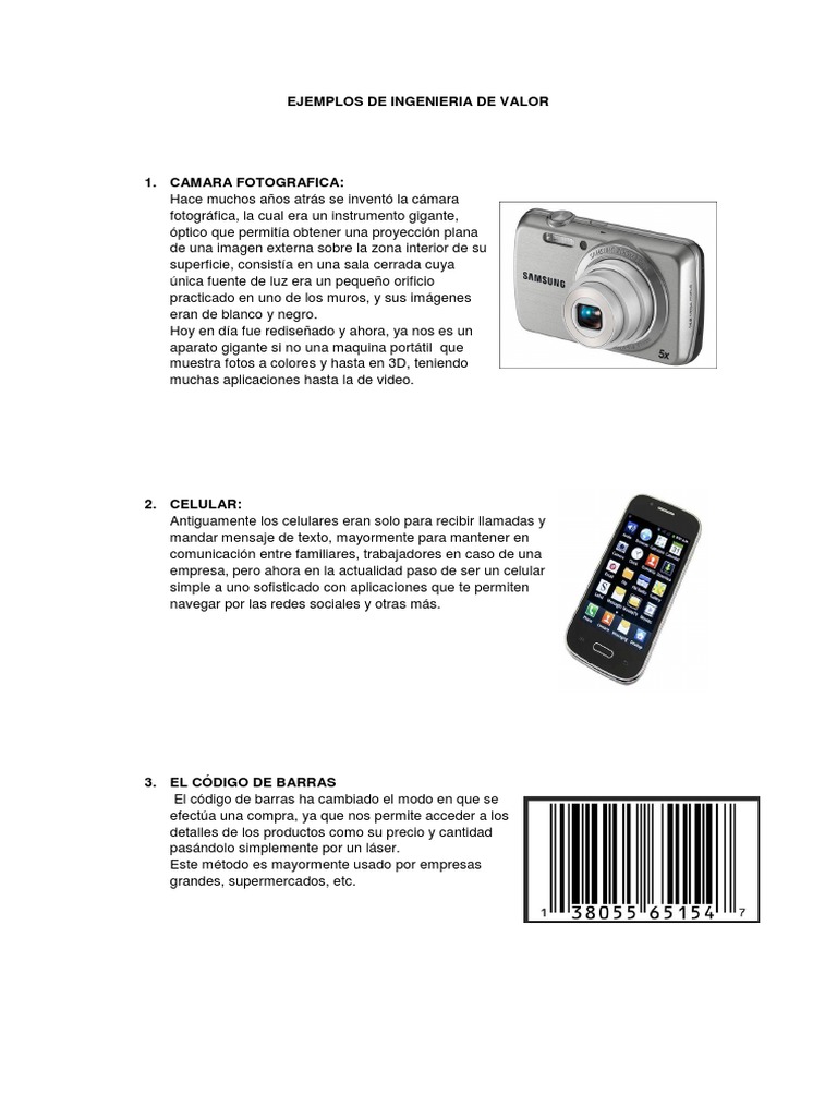 Ejemplos de Ingenieria de Valor PDF Calculadora Servicio de redes
