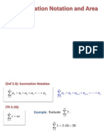 5.3: Summation Notation and Area