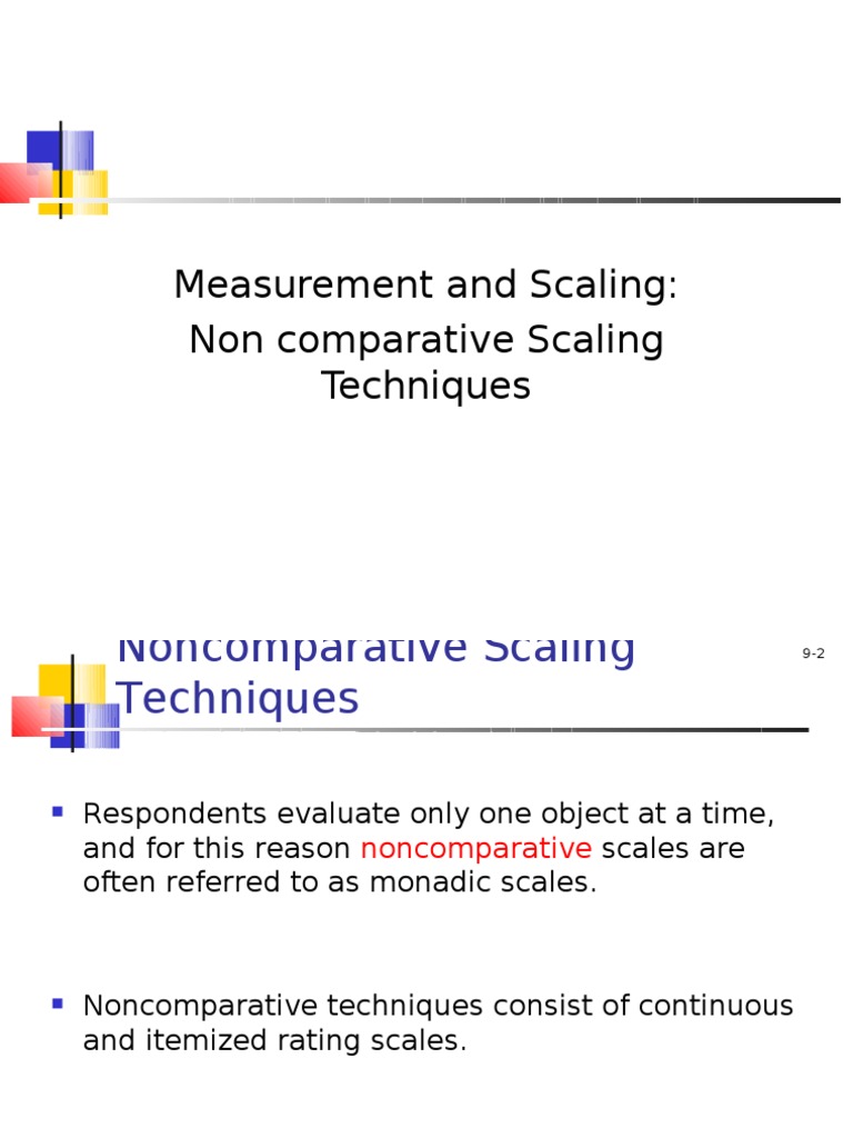 Measurement and Scaling | PDF | Likert Scale | Level Of Measurement