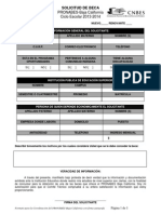 Solicitud de Beca 2013-2014 PDF