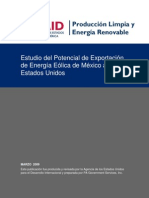 Potencia de Exportacion de Energia Eólica en Mexico PDF