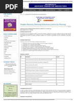 Disaster Recovery Planning & Business Continuity Planning