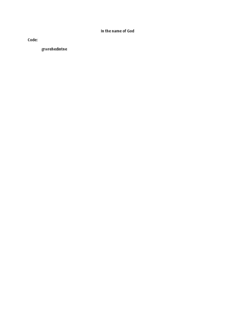 Code for Divine Invocation | PDF