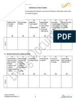 Emerging Literacy Rubric