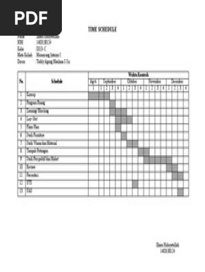 Time Schedule