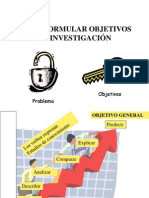 Como Formular Objetivos en Investigacion