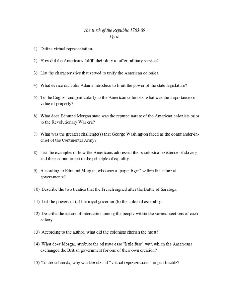 The Birth of The Republic 1763 PDF